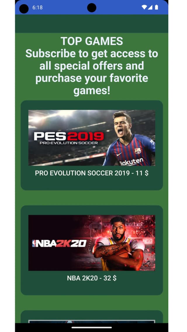 Mobile App Screenshot