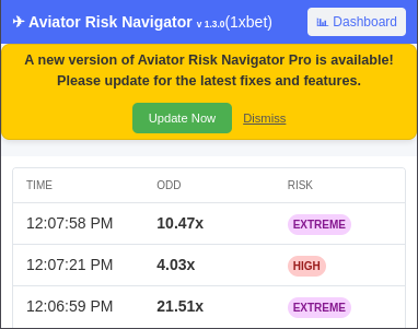 1Win Aviator Predictor Screenshot 3